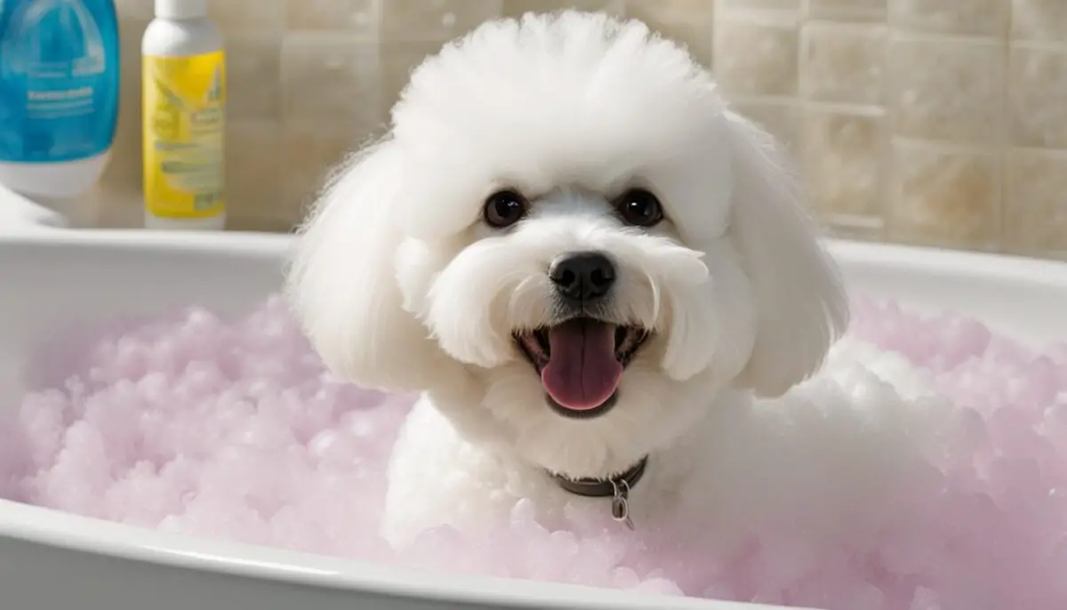 Scented shampoo for Bichon Frise