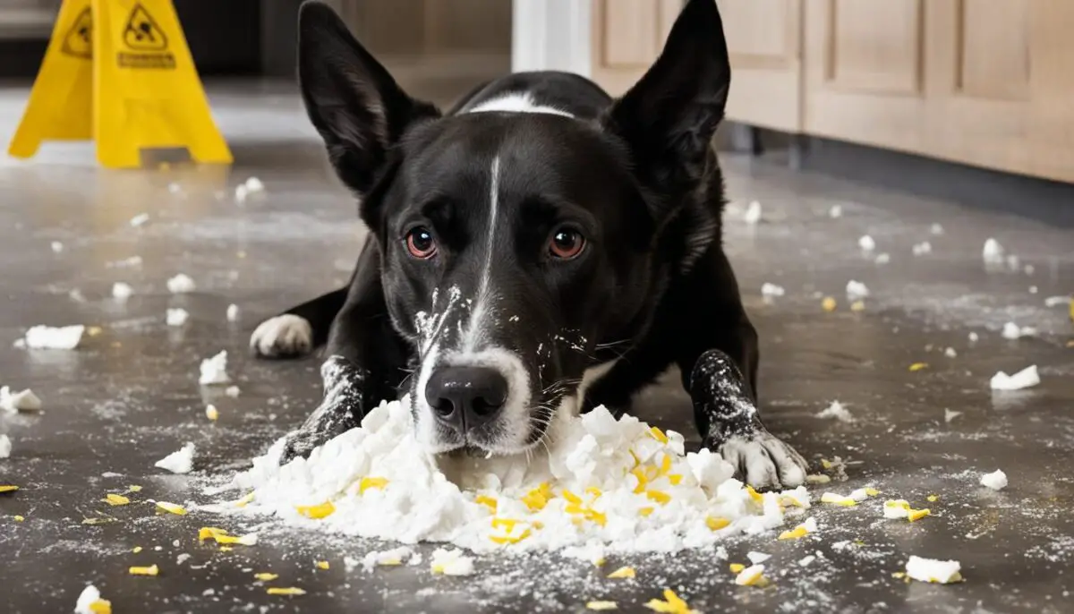 danger of dogs eating plain cornstarch