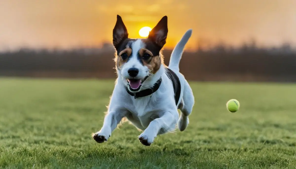 Short Haired Jack Russell exercise