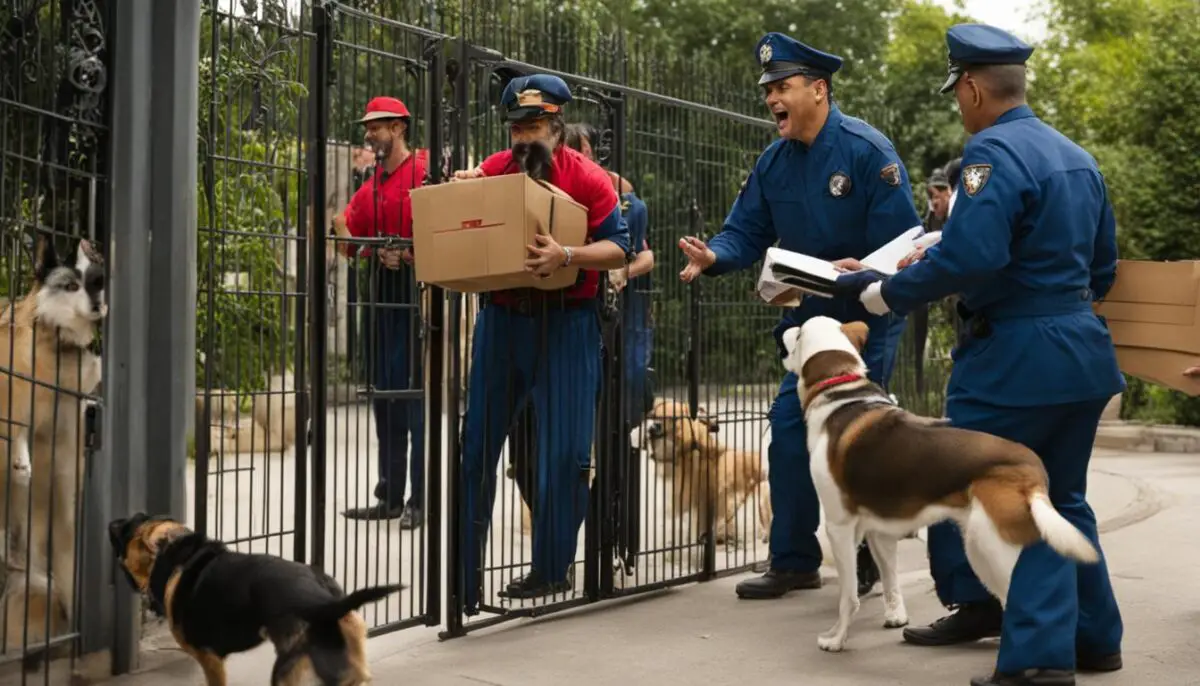 canine mailman aversion