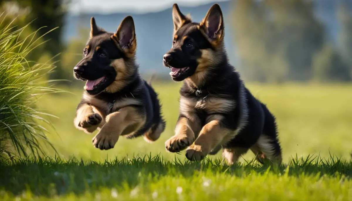 German Shepherd Puppies Exercise