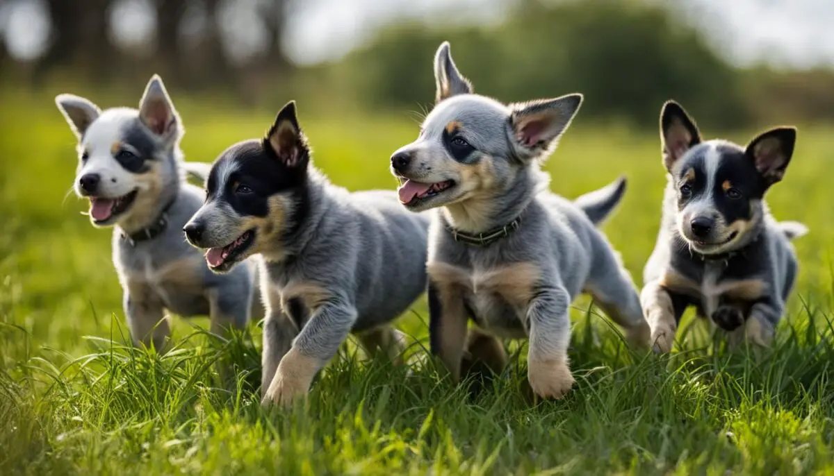 blue heeler puppies with tails