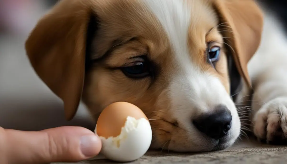 cooking raw eggs for puppies