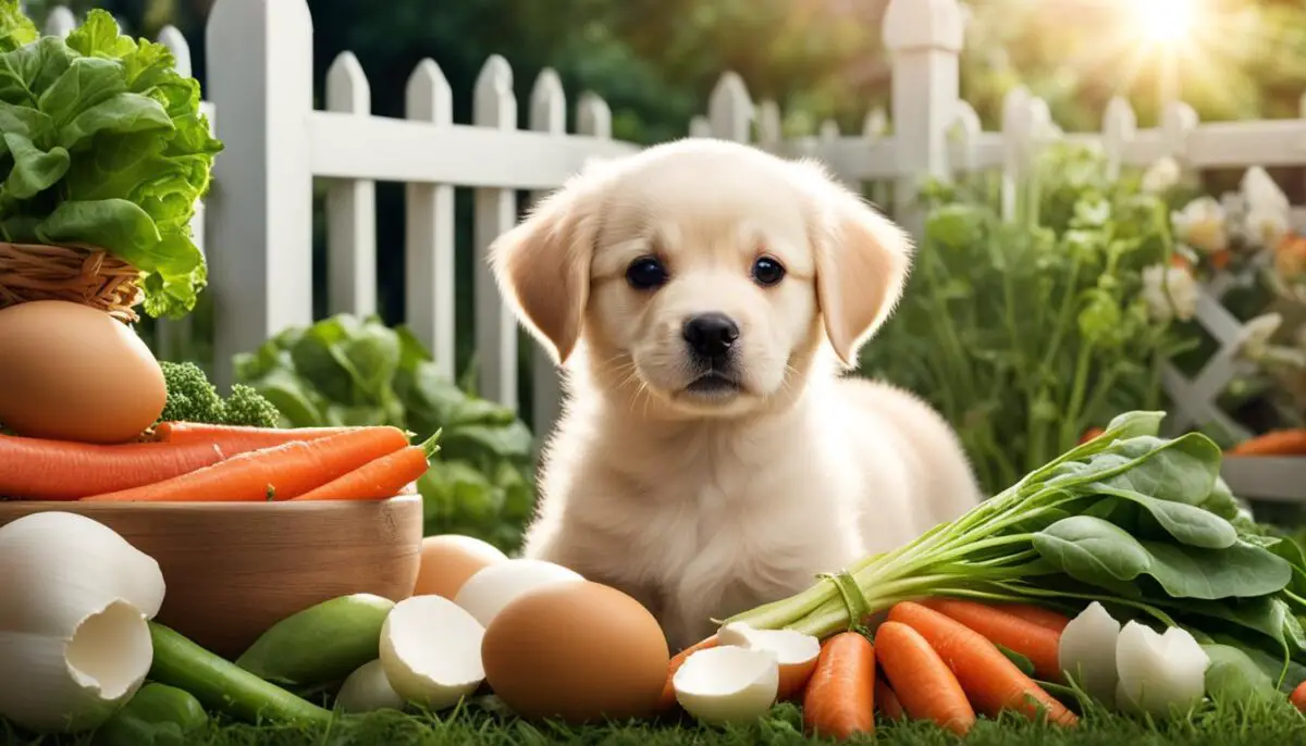 safety of feeding raw eggs to puppies