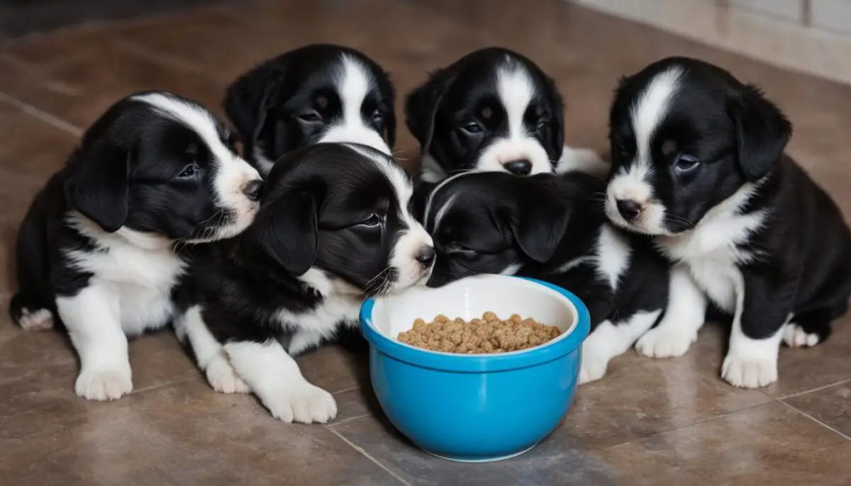 weaning puppies off of mother's milk
