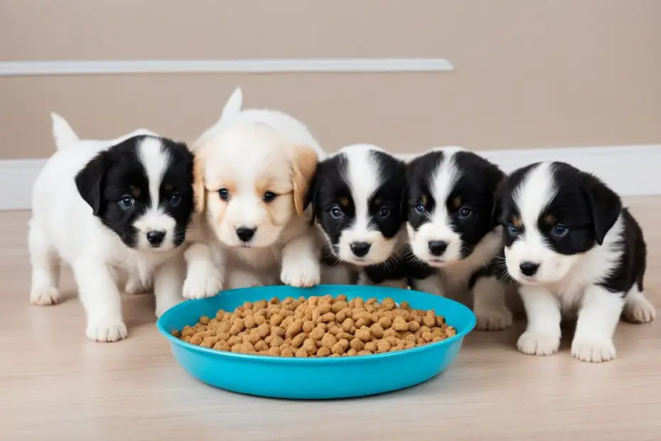when do puppies start eating